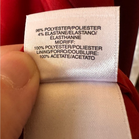 Vintage Anne Klein Duster Length Red Ombré Satin Coat.  Size 10 - Picture 5 of 6